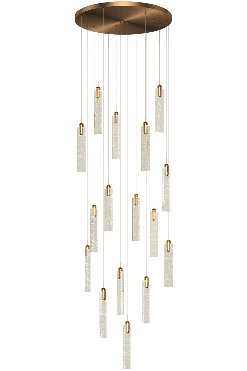 cluster crystal drop pendant light for living room