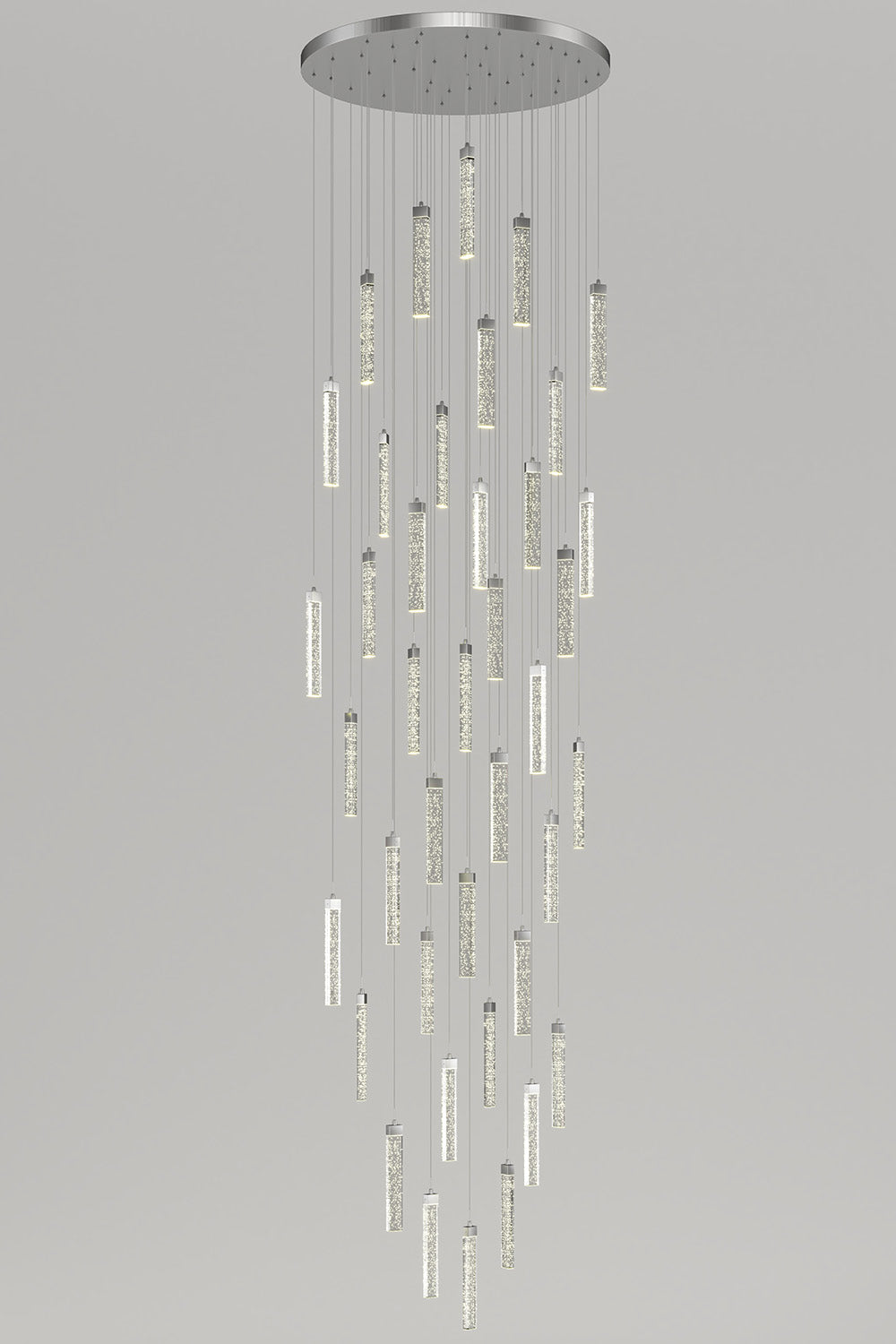 random drop crystal hanging pendant light for lobby & living room