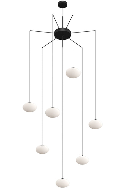 7 light spider chandelier for staircase