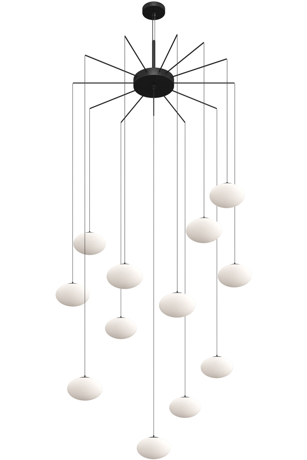 Nordic style & Cluster milk ball chandelier 