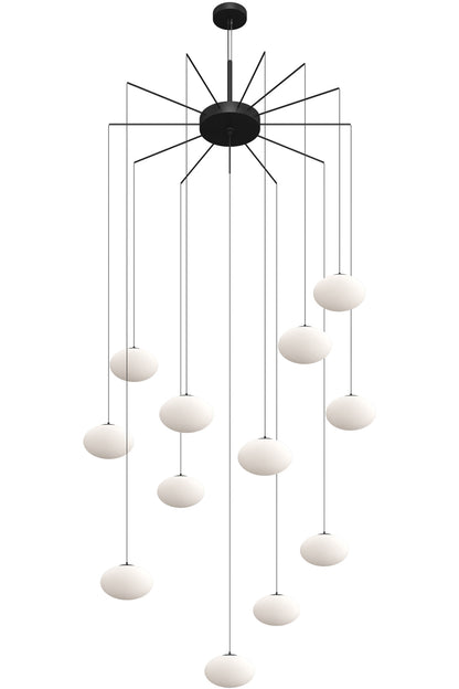 Nordic style & Cluster milk ball chandelier 