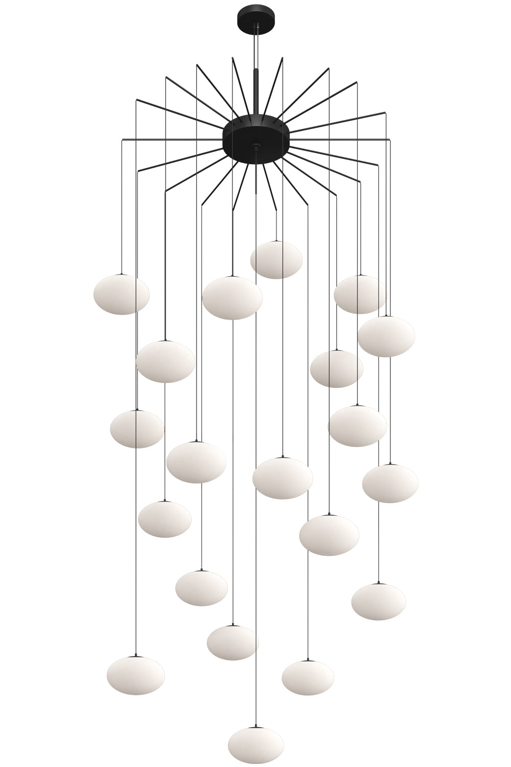 20 light spider chandelier for stairs & living room